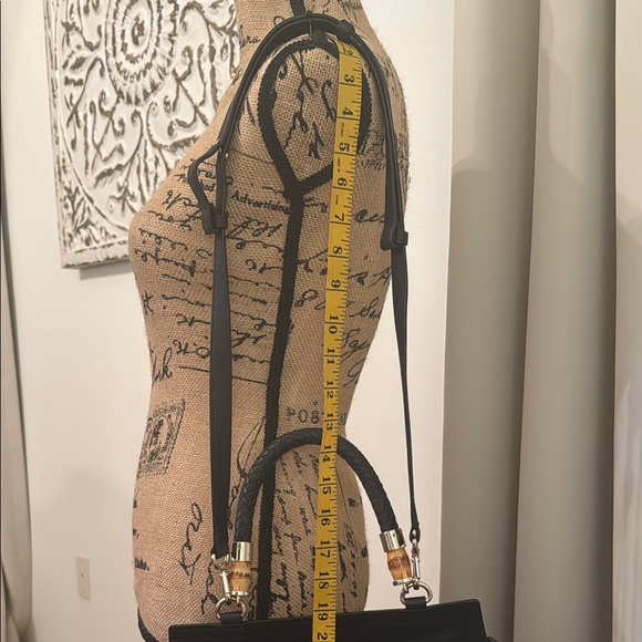 ELAINE TURNER Elegant Black Handbag Snakeskin - Picture 3 of 15